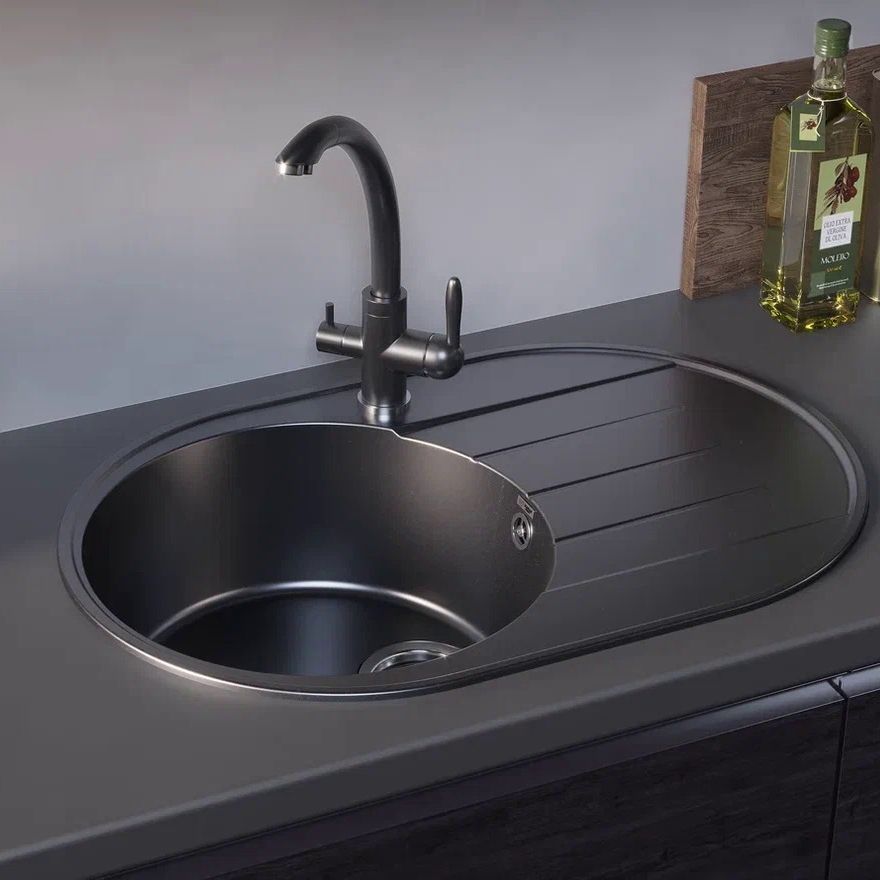 Смеситель для кухни Ulgran UQ-017-08, космос, артикул UQ-017-08