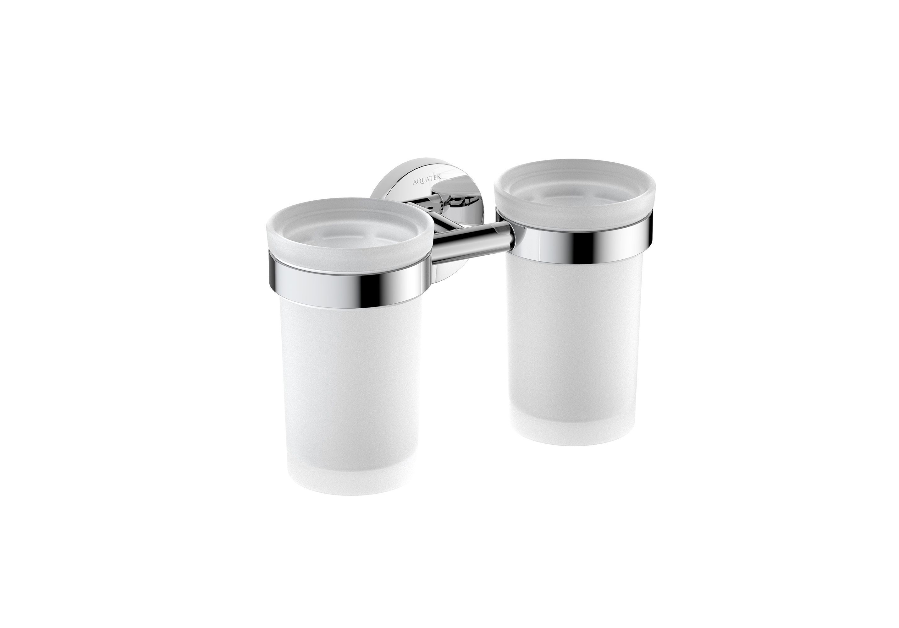 Стакан с держателем двойной AQUATEK AQ4117CR ЕВРОПА Стакан с держателем двойной AQUATEK AQ4117CR ЕВРОПА