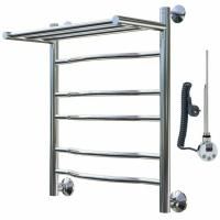 Электрический полотенцесушитель Тругор Лотос 3 элТЭН 60x50 с полкой Хром