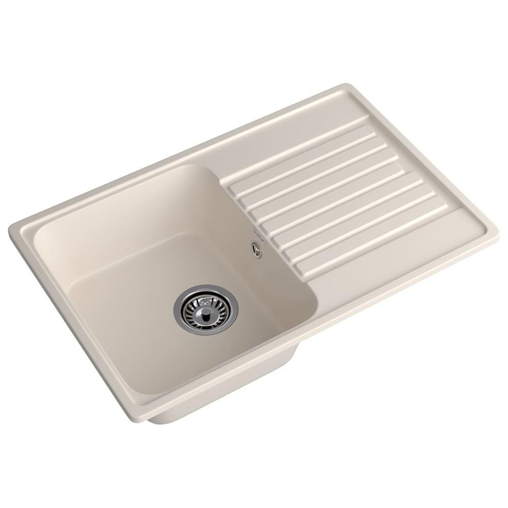 Кухонная мойка GranFest QUARZ 78, белый, артикул 78 белый