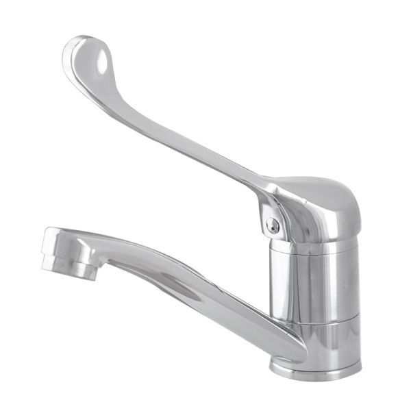 Смеситель для кухни с хирургической ручкой Сантаком stOMEGA 4579, хром