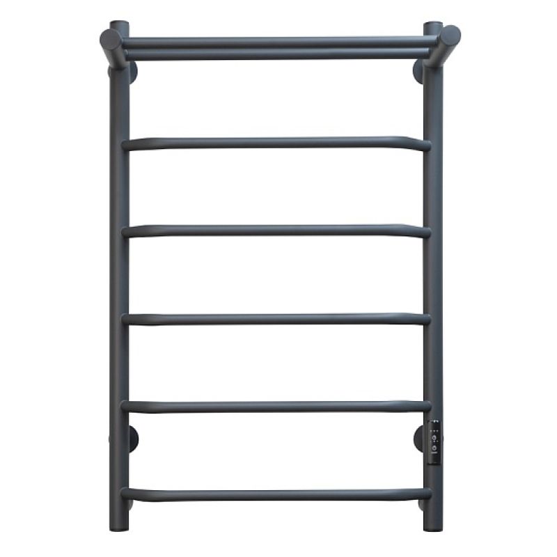 Полотенцесушитель электрический с полочкой (лесенка) Тругор Пэк сп 6 П 80х50 см, графит, артикул Пэк сп 6П/8050графитВГП