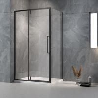 Душевой угол Veconi Rovigo RV-034B, 1200х900х1950 черный, стекло прозрачное