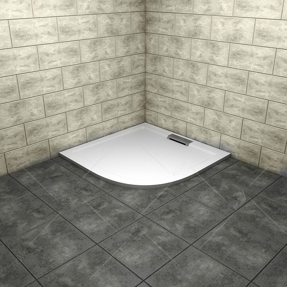 Душевой поддон полукруглый RGW GWS-31 Белый (900x900)