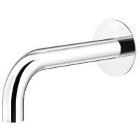 Plumberia Selection IXO Излив из стены d.24, длина 210 мм, подкл. 1/2' с латунной накладкой d.70, хром