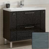 Тумба с раковиной SanVit Комфорт 90 kkomf090 с фактурой под дерево Шелк Сталь