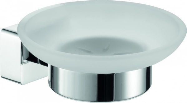 Sanibano Argos, настенная стеклянная мыльница, цвет хром