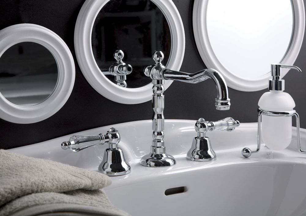 Смеситель для раковины Fiore GIOIELLI SKY (SWAROVSKI®) 09CR0637, хром, артикул 09CR0637