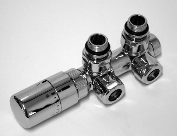 Cordivari, клапан "Elegant" для модели Celine с терм. голов. для м/п труб, цвет хром