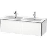 Duravit ME by Starck  Двойная раковина для мебели с перел., с 1 отв. под смес., 1300x490мм, Цвет: Белый