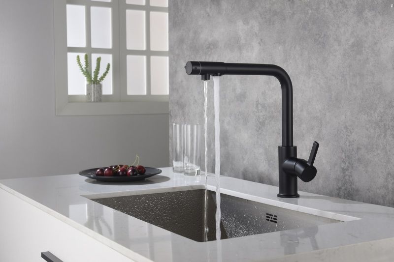 Смеситель для кухни Timo Hette 1026/03F Черный