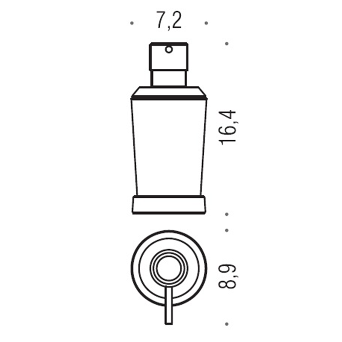 Colombo Road дозатор для жидкого мыла настольный-L0.25, цвет: хром/матовое стекло/стекло B9339 Colombo Road дозатор для жидкого мыла настольный-L0.25, цвет: хром/матовое стекло/стекло B9339