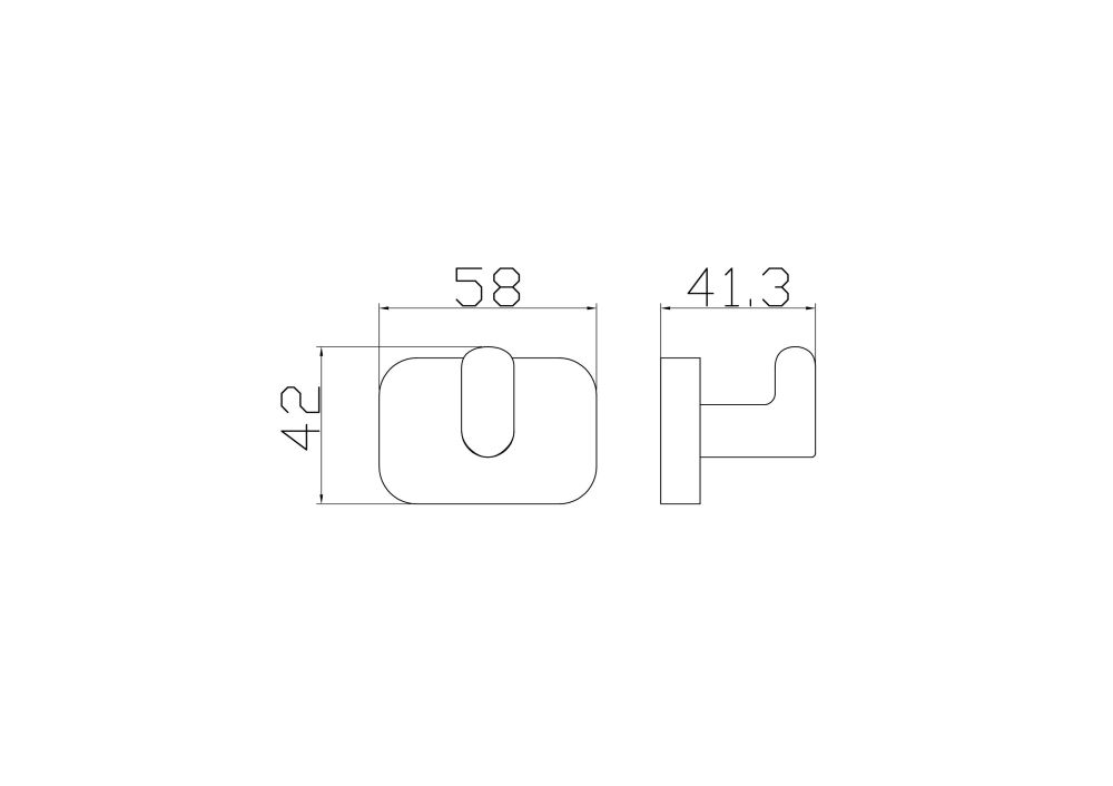 Крючок для ванной WONZON & WOGHAND GRAFFITY, Брашированное золото (WW-9315-BG), артикул WW-9315-BG