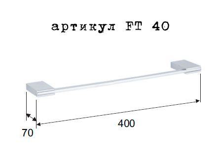 Flat Карниз д/пол 40см RR FT40