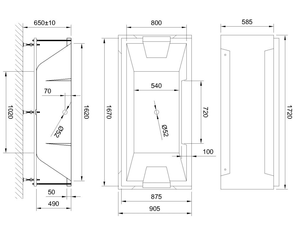 Гидромассажная ванна Royal Bath  TRIUMPH DE LUXE  170х87х65, артикул RB665101DL