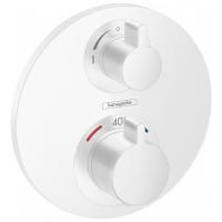 Смеситель для душа, Hansgrohe, Ecostat S, тип открывания воды-вентильный, тип регулирования воды-термостатический картридж, монтаж-вертикальный встраиваемый (настенный), отверстия для монтажа-1, внутренняя часть-необходимо заказать, цвет-белый матовый Смеситель для душа, Hansgrohe, Ecostat S, тип открывания воды-вентильный, тип регулирования воды-термостатический картридж, монтаж-вертикальный встраиваемый (настенный), отверстия для монтажа-1, внутренняя часть-необходимо заказать, цвет-белый матовый