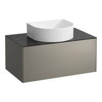 Тумба под раковину, Laufen, Sonar, ширина, мм-775, глубина, мм-455, высота, мм-340, тип установки-подвесной, раковина-необходимо заказать, вырез под раковину-один в центре, монтаж раковины-накладной, столешница-в комплекте, материал столешницы-искуственны