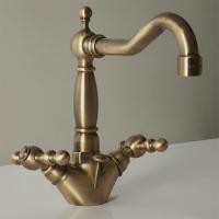 CISAL Arcana America Смеситель двухвентильный для раковины на 1 отверстие с донным клапаном, цвет бронза