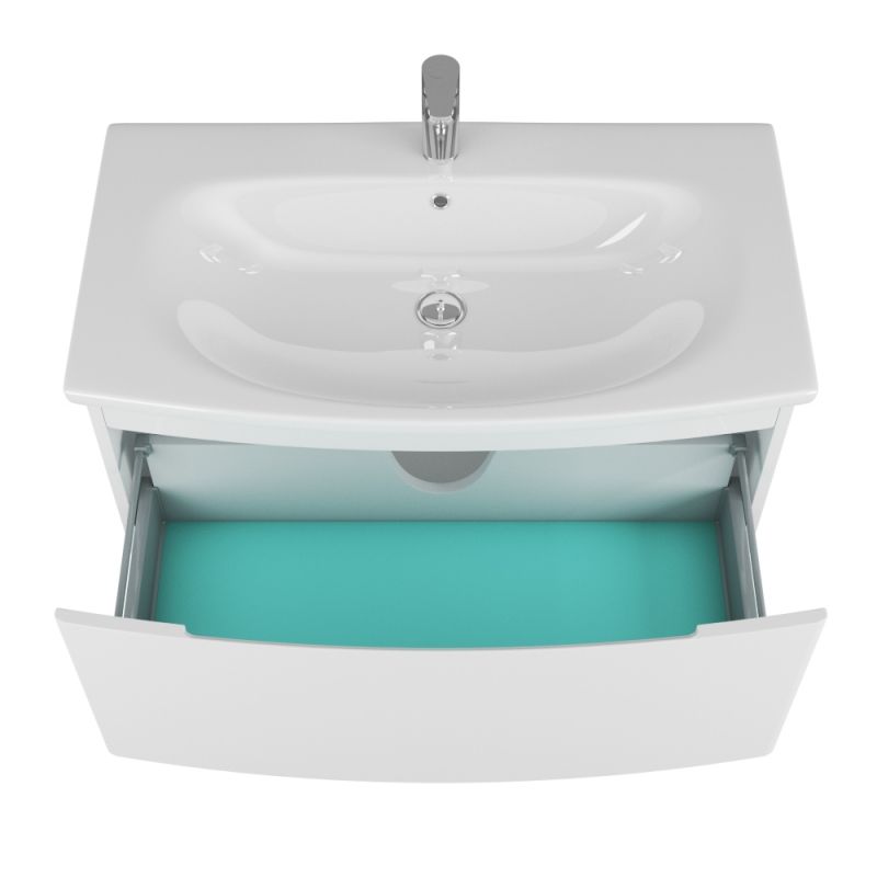 Тумба под раковину Owl 1975 Gotland 90 tiffani OW010030 подвесная Белая, артикул OW010030