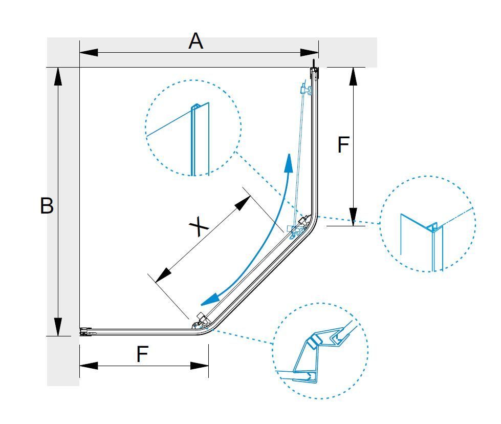 Душевой уголок RGW PA-86 (900x1000)