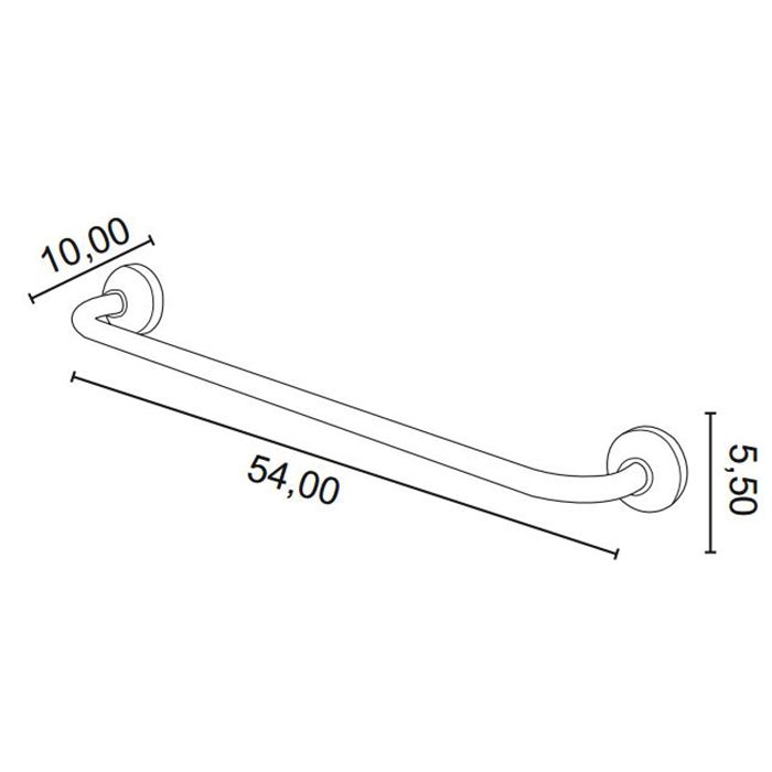 ALL.PE Hotel Держатель для полотенца 54см, хром ALL.PE Hotel Держатель для полотенца 54см, хром