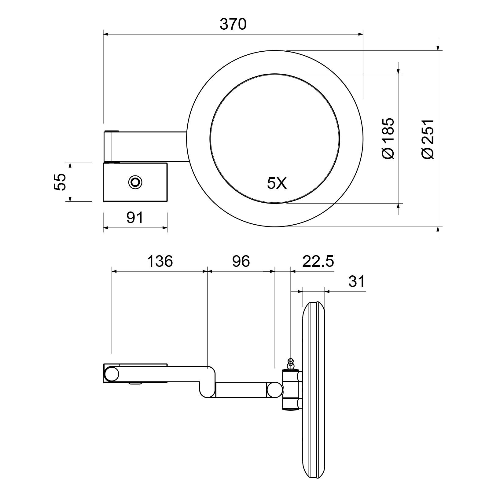 Зеркало с подсветкой Timo Petruma 15276/17 золото матовое, артикул 15276/17