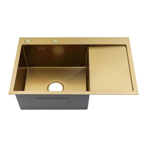 Мойка для кухни Fmark FSC7550C-L, матовое золото
