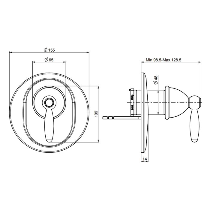 Fima Carlo Frattini Olivia Смеситель для душа, встраиваемый, цвет: хром Fima Carlo Frattini Olivia Смеситель для душа, встраиваемый, цвет: хром