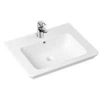 Комплект 2 в 1 Lavinia Boho Bathroom Sink 21510394, врезная фарфоровая раковина 60 см, смеситель с донным клапаном