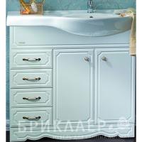 Тумба под раковину Бриклаер Лаура 90 R Белая