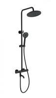 Душевая система с термостатом WONZON & WOGHAND INN 4, Черный матовый (WW-B3047-A1-MB)