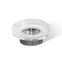 Decor Walther Rocks STS Мыльница настольная, граненое стекло, с кристаллами Swarovski®, цвет: хром