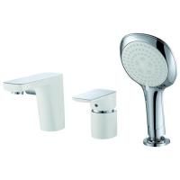 Смеситель на борт ванны D&K Berlin Steinbeis DA1434916 Хром Белый