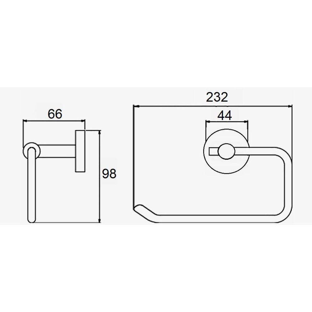 Держатель для бумажных полотенец D-Lin D232280, сатин