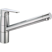 CISAL Смеситель однорычажный на 1 отверстие для кухни,с поворотным изливом 238 мм, цвет хром