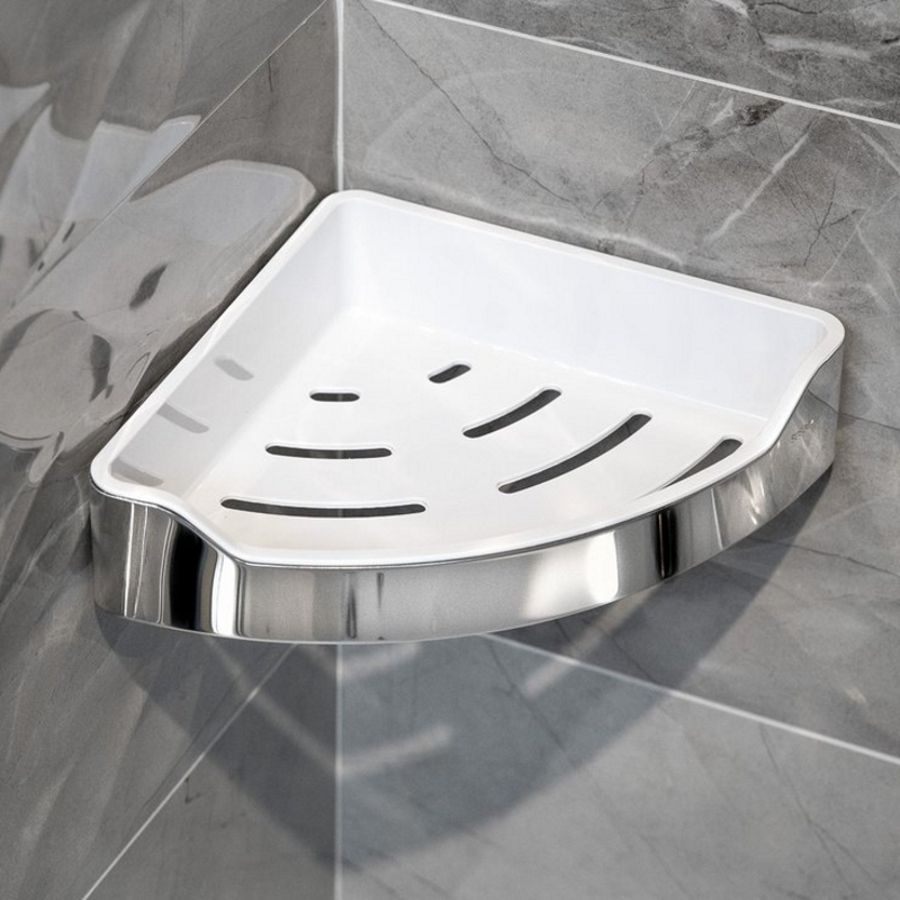 Полка SAMBA металлическая угловая, 218x218x63мм, хром, Sapho, артикул SB109