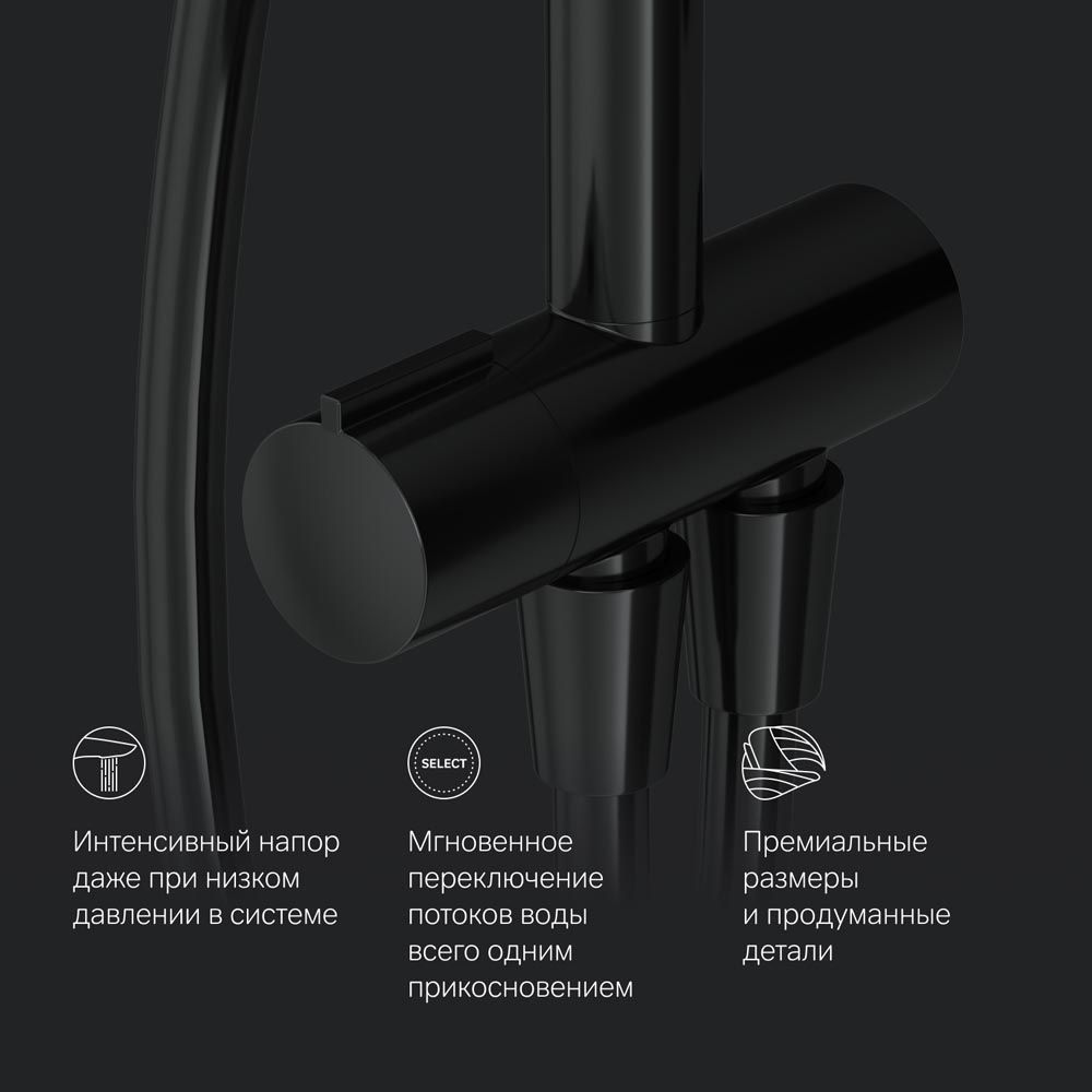 F0780022 Like, душ.система,набор:верхн.душ d220 мм, ручн.душ 3ф-ции d 120 мм, душ.штанга 1030-1460 м F0780022 Like, душ.система,набор:верхн.душ d220 мм, ручн.душ 3ф-ции d 120 мм, душ.штанга 1030-1460 м