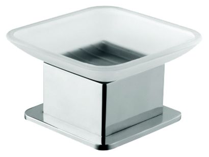 Мыльница Plaza ,квадратная,стекло,отдельностоящая