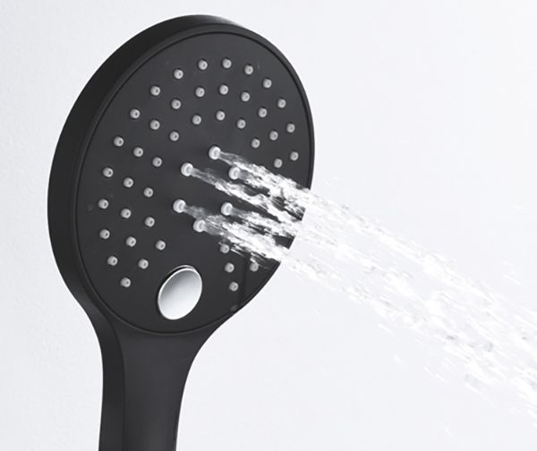 Ручной душ WasserKRAFT A078 круглый Черный