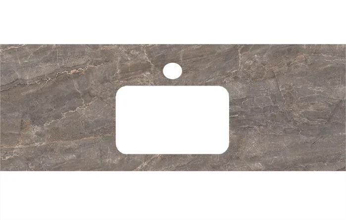 Спец.декоративное изделие для раковин, встраиваемых сверху 120 см Парнас пепельный лаппаированный