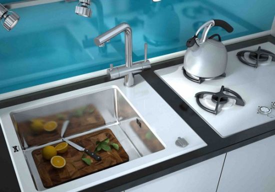 Кухонная мойка ZorG Glass GL-6051-WHITE Нержавеющая сталь / Белый Кухонная мойка ZorG Glass GL-6051-WHITE Нержавеющая сталь / Белый