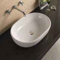 Раковина керамическая накладная AM-5006, цвет белый, 590х405х145