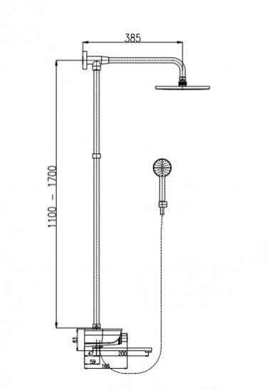 Душевая система Rav Slezak Murray MU253.5/5KB