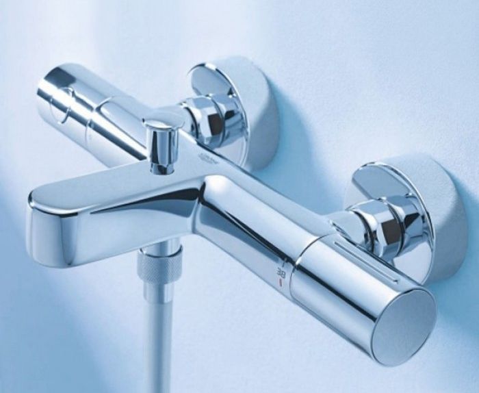 Смеситель для ванны Grohe Grohtherm 1000 Cosmopolitan 34215002 с термостатом Хром Смеситель для ванны Grohe Grohtherm 1000 Cosmopolitan 34215002 с термостатом Хром