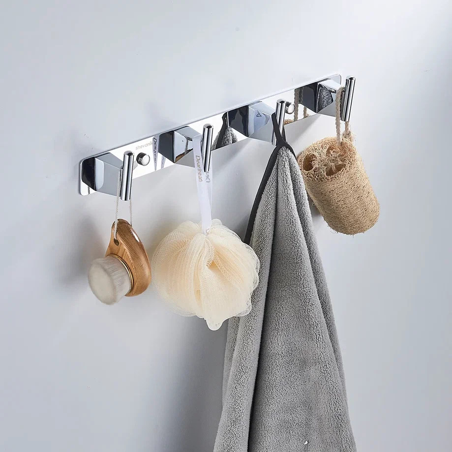 Планка с 4 крючками  Shevanik SG5741, хром, артикул SG5741