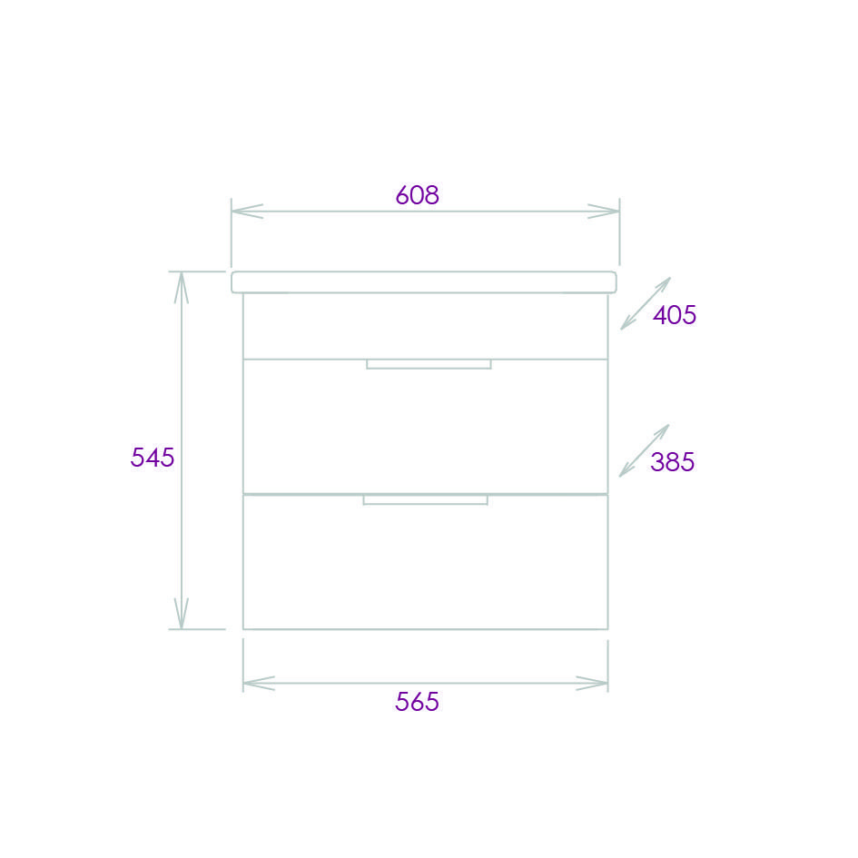 Тумба Onika Легран 60 подвесная, дуб галифакс (ум. Фостер 60)