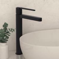 смесители для раковины Vincea Смеситель для раковины Rondo VBF-1R2MB однорычажный, черный ,