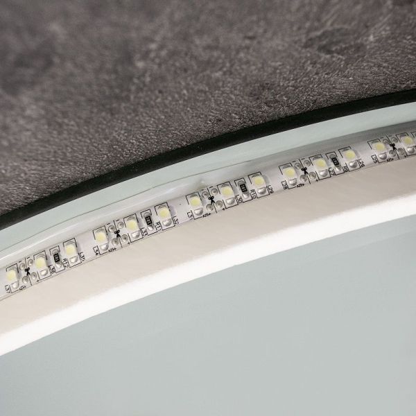 Xpertials ZOILA, овальное зеркало 80х60 см, LED свет, вкл/выкл с диммером