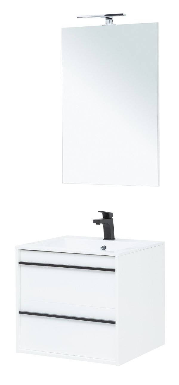 Мебель для ванной Aquanet Lino 60 белый матовый Мебель для ванной Aquanet Lino 60 белый матовый