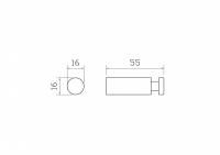 Крючок для ванной WONZON & WOGHAND, Хром (WW-8105-2) Крючок для ванной WONZON & WOGHAND, Хром (WW-8105-2)